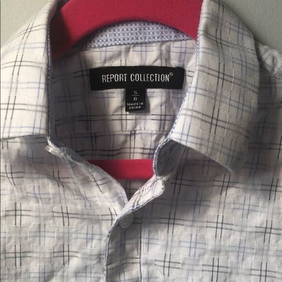 🍭6/$30 Report Collection Button Down - S / 8 - Picture 2 of 6